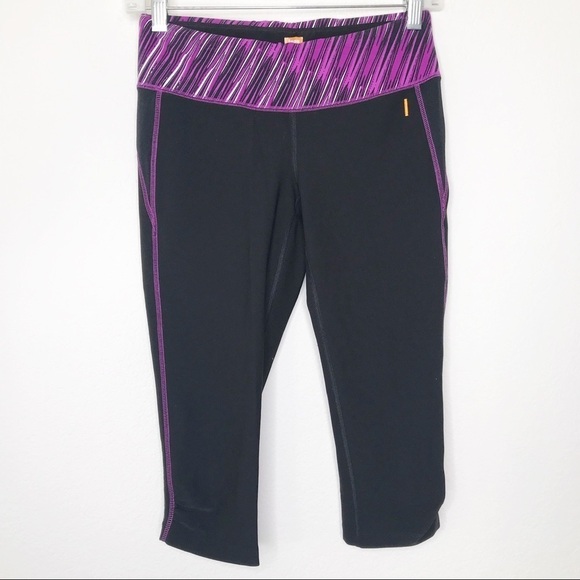 Lucy tech black cropped leggings sz Small - Picture 1 of 8